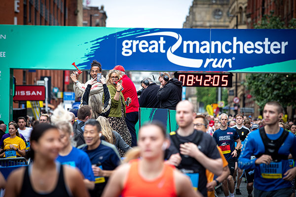People taking part in Great Manchester Run