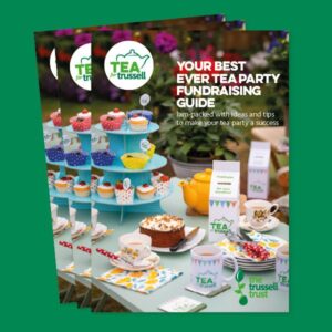 Front page of Tea for Trussell fundraising guide