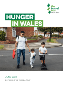 Hunger in Wales report cover