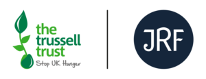 Trussell Trust and JRF logo lockup